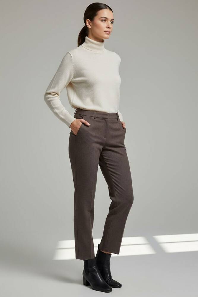 Kadın Pantolon 19071266 Kahve 