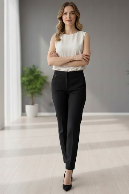 Kadın Pantolon 19071281 Siyah (1)