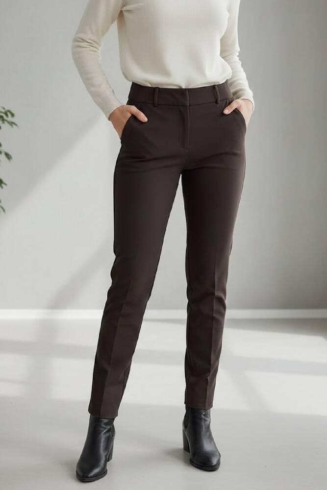 Kadın Pantolon 19071284 Kahve 