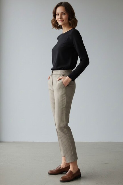 Kadın Pantolon 19071320 Bej (2)