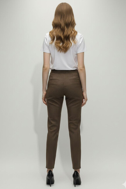 Kadın Pantolon 19071320 Kahve - Thumbnail