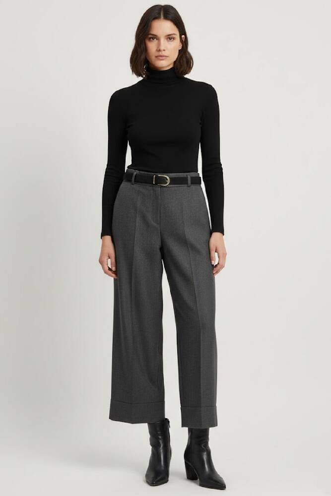 Kadın Pantolon 19071333 Gri 