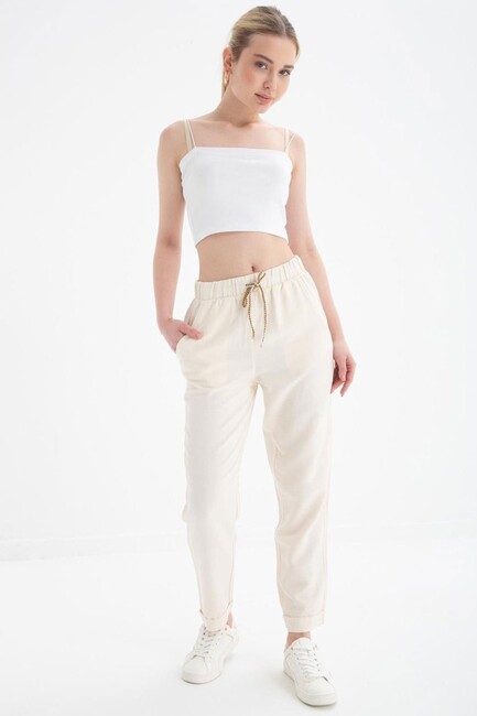 Kadın Pantolon 25Y0250K1 Ekru (2)