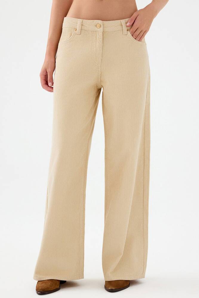 Kadın Pantolon LF2041545 Ekru 