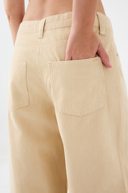 Kadın Pantolon LF2041545 Ekru - Thumbnail