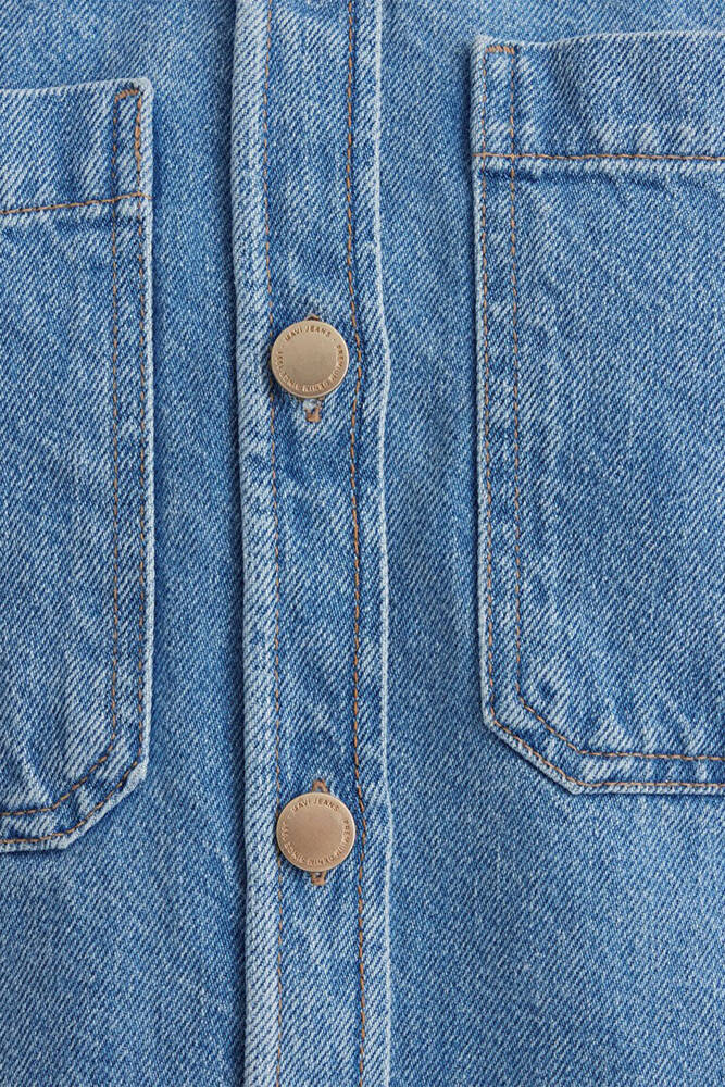 Kadın Paola Premium Denim Gömlek 1210779-89212 Mavi 