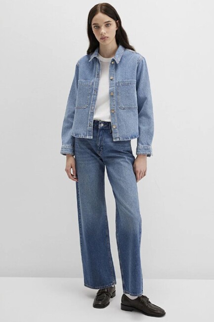 Kadın Paola Premium Denim Gömlek 1210779-89212 Mavi (1)