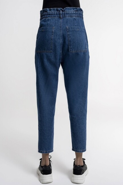 Kadın Paperbag Jean Pantolon LF2036249 Mavi (3)