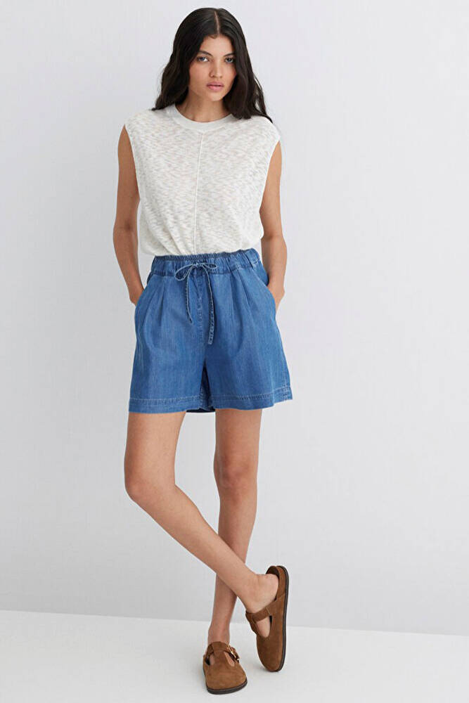 Kadın Penny Denim Şort 1410075-90104 Mavi 