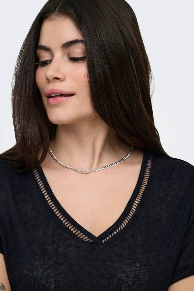 Kadın Penny V Yaka Bluz 15371500 Lacivert 