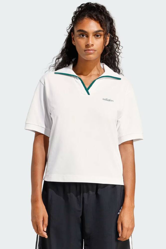 Kadın Polo Tişört JZ0191 Beyaz 