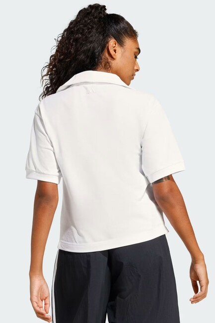 Kadın Polo Tişört JZ0191 Beyaz - Thumbnail