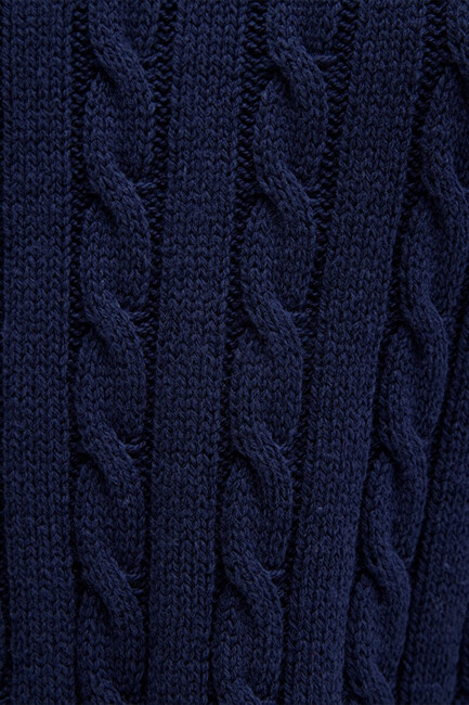 Kadın Polo Yaka Kazak 1710717-70497 Lacivert - Thumbnail