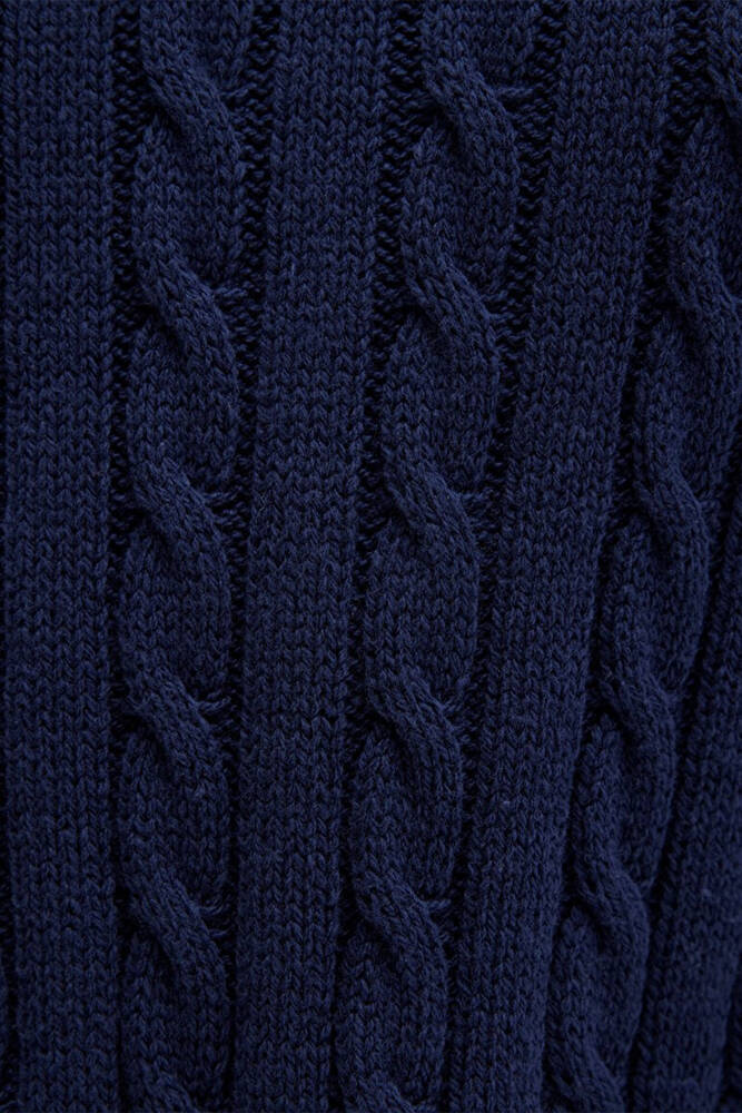 Kadın Polo Yaka Kazak 1710717-70497 Lacivert 