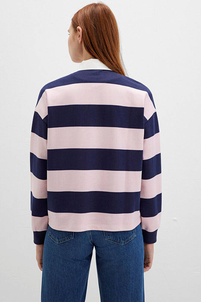 Kadın Polo Yaka Modelli Penye 1613835-91459 Pembe 