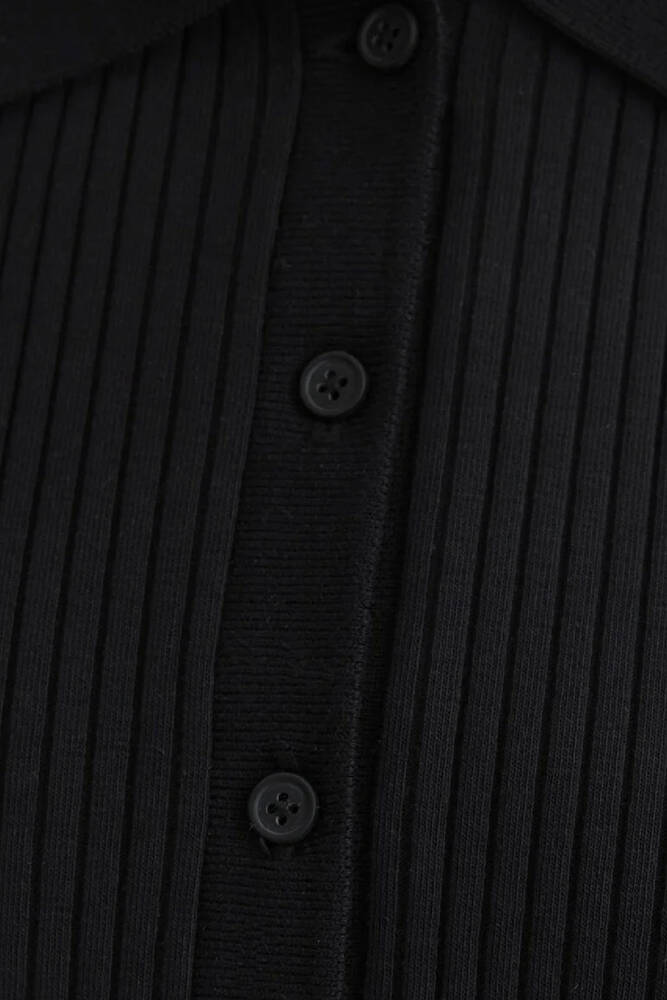 Kadın Polo Yaka Penye 1613120-900 Siyah 