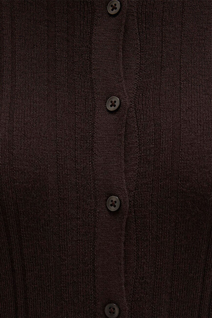 Kadın Polo Yaka Triko 1710838-90704 Kahve - Thumbnail