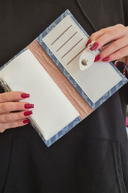 Kadın Portföy Çanta USC23355 Mavi (3)