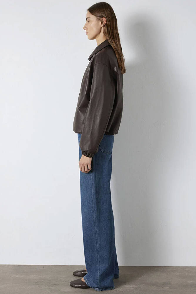 Kadın PU Ceket 1110614-88083 Kahve 
