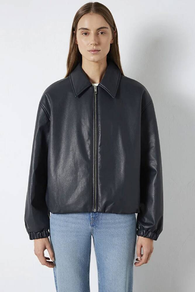 Kadın Pu Ceket 1110614-90372 Lacivert 