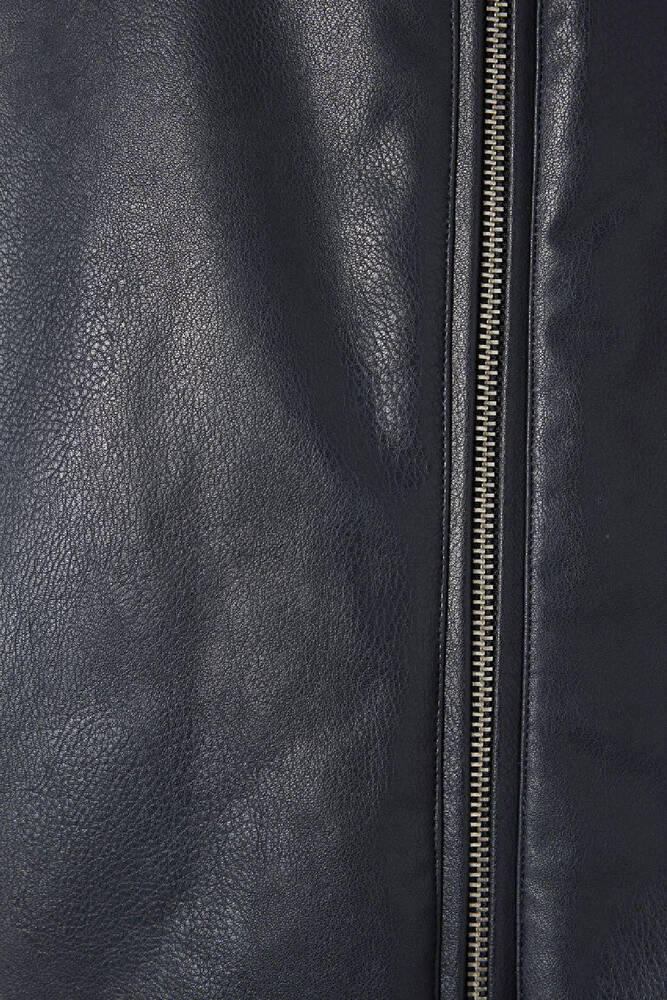 Kadın Pu Ceket 1110614-90372 Lacivert 