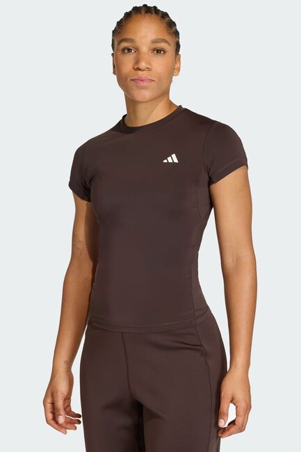 Kadın Pwr Ess C Tişört KD0114 Kahve (1)