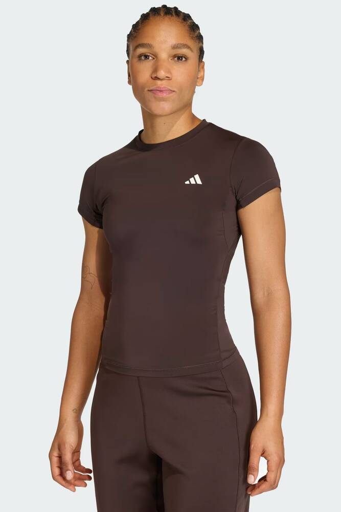 Kadın Pwr Ess C Tişört KD0114 Kahve 