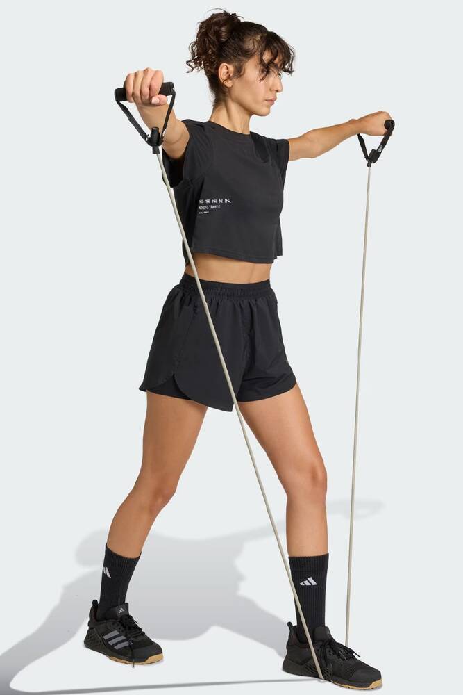 Kadın Pwr G Tişört KB9396 Siyah 