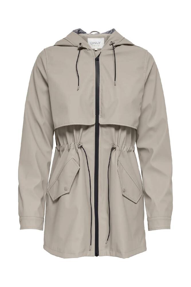 Kadın Race Kısa Yağmurluk 15161241 Ekru 