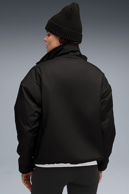 Kadın Reversible Sherpa Ceket 688386-01 Siyah (2)