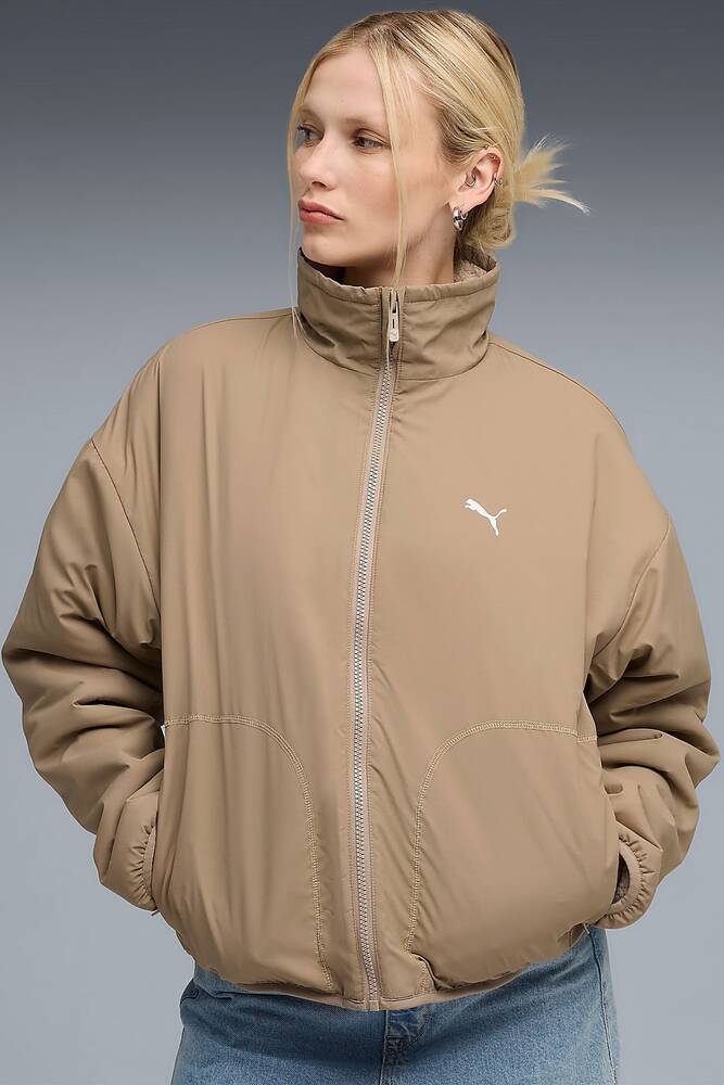 Kadın Reversible Sherpa Ceket 688386-87 Ekru 