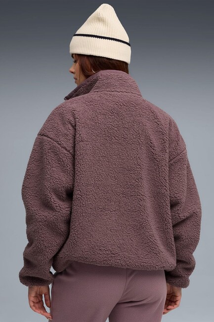 Kadın Reversible Sherpa Ceket 688386-88 Mor (2)