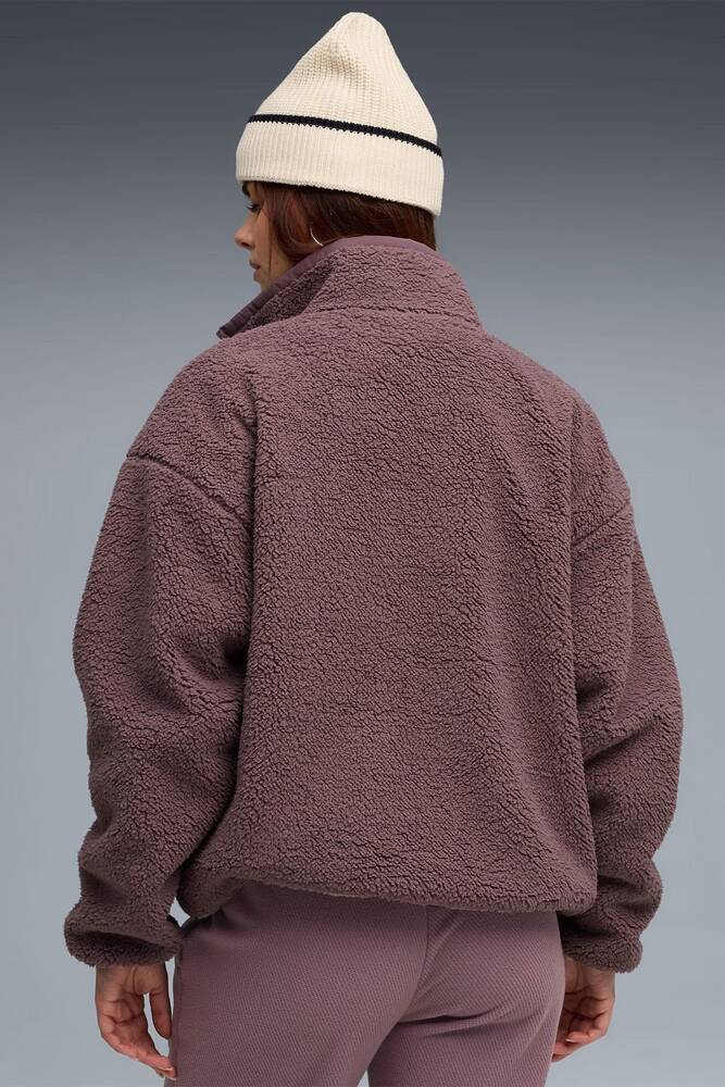 Kadın Reversible Sherpa Ceket 688386-88 Mor 