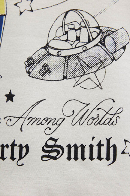 Kadın Rıck And Morty Baskılı Sweat 1S10468-80194 Ekru - Thumbnail