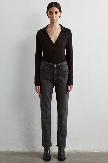 Kadın Rockstar Icon Jean Pantolon 1010762-87747 Gri (3)