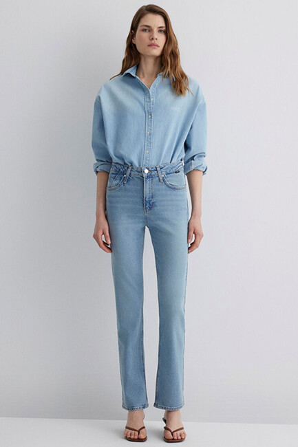 Kadın Rockstar Icon Jean Pantolon 1010762-88193 Mavi (3)