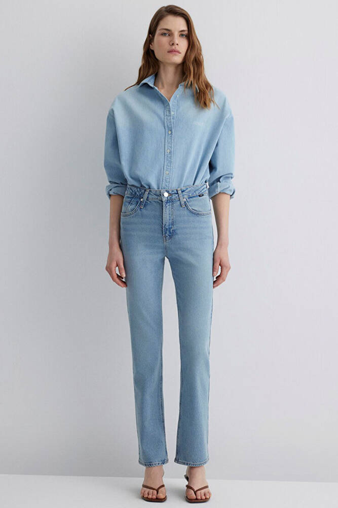 Kadın Rockstar Icon Jean Pantolon 1010762-88193 Mavi 