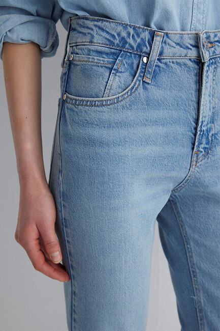 Kadın Rockstar Icon Jean Pantolon 1010762-88193 Mavi - Thumbnail