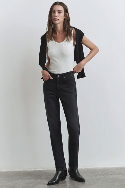 Kadın Rockstar Icon Jean Pantolon 1010762-90529 Gri (1)