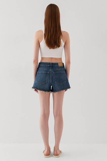 Kadın Rosie Denim Şort 14474A3187 Mavi - Thumbnail