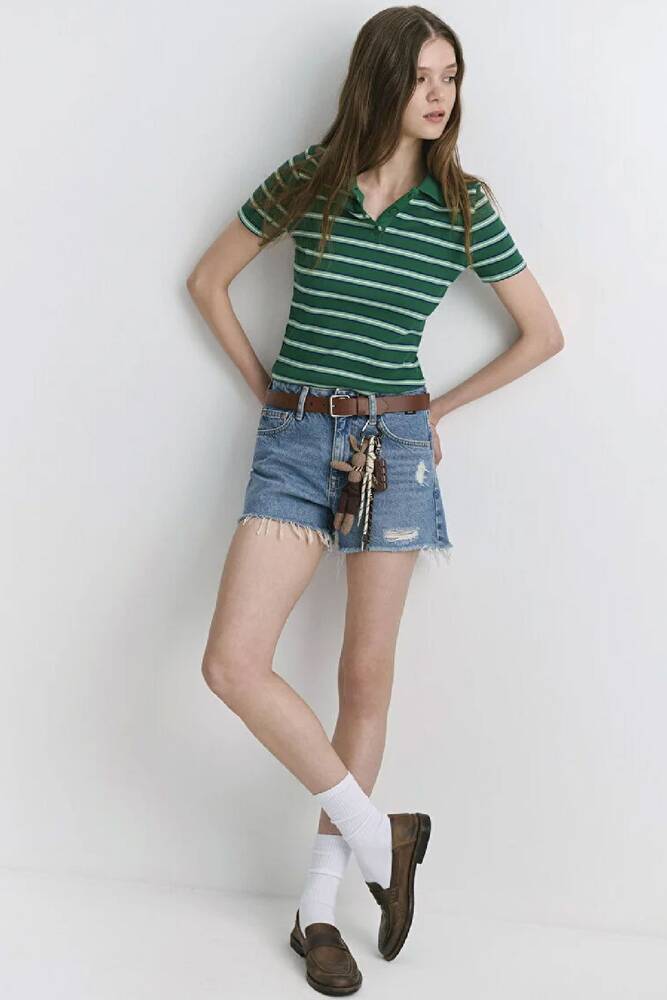 Kadın Rosie LT 90's Jean Şort 1447487077 Mavi 