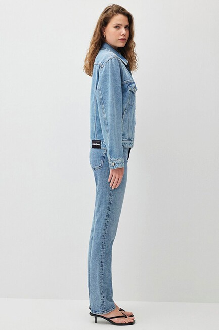 Kadın Ruby Icon Denim Ceket 1110505-90542 Mavi - Thumbnail