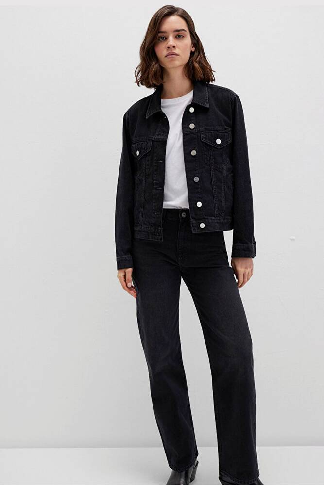 Kadın Ruby Icon Jean Ceket 1110505-89163 Gri 