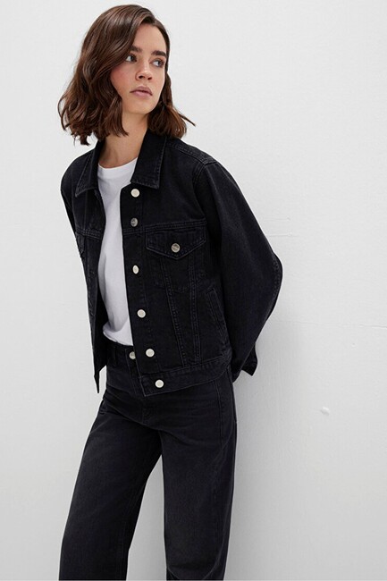 Kadın Ruby Icon Jean Ceket 1110505-89163 Gri (3)