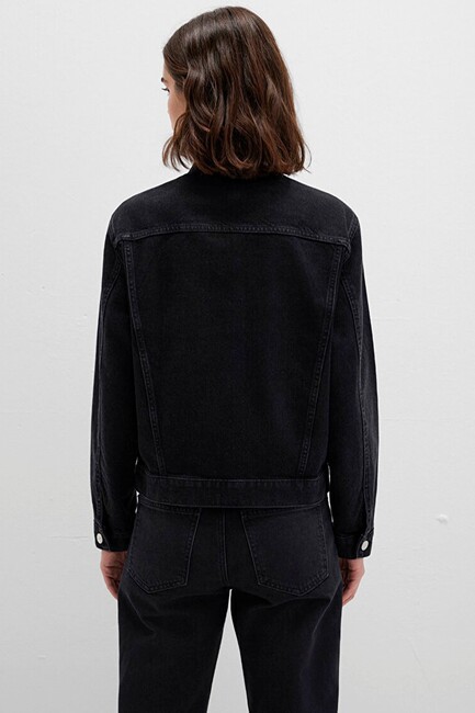 Kadın Ruby Icon Jean Ceket 1110505-89163 Gri - Thumbnail