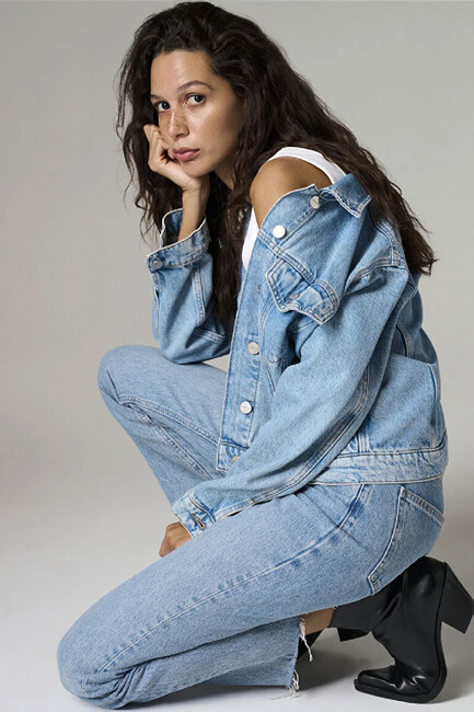 Kadın Ruby LT Denim Ceket 1110505-87809 Mavi (3)