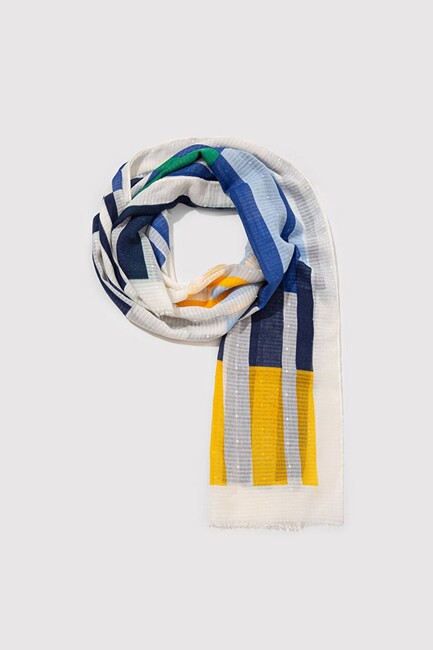 Kadın Şal 1912209-70775 Mavi (2)