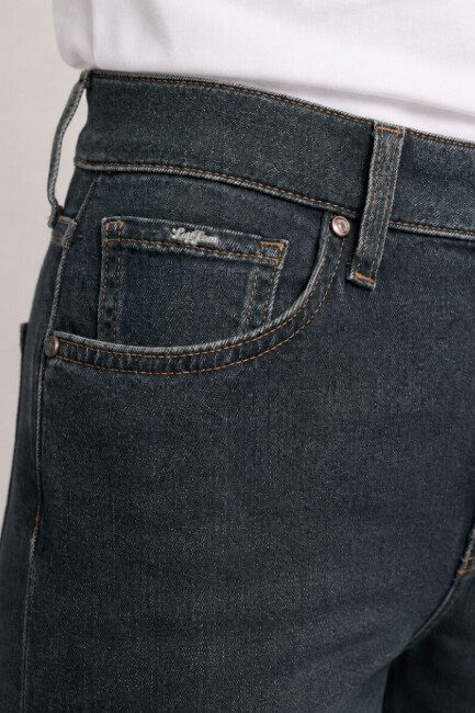 Kadın Salına Jean Pantolon LF2044343 Kahve - 4
