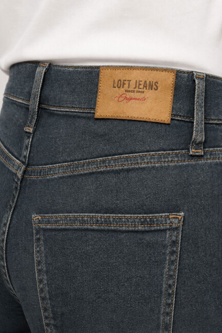 Kadın Salına Jean Pantolon LF2044343 Kahve - 5