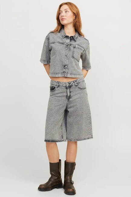 Kadın Sandy Comfort Denım Gömlek 12269044 Gri (3)